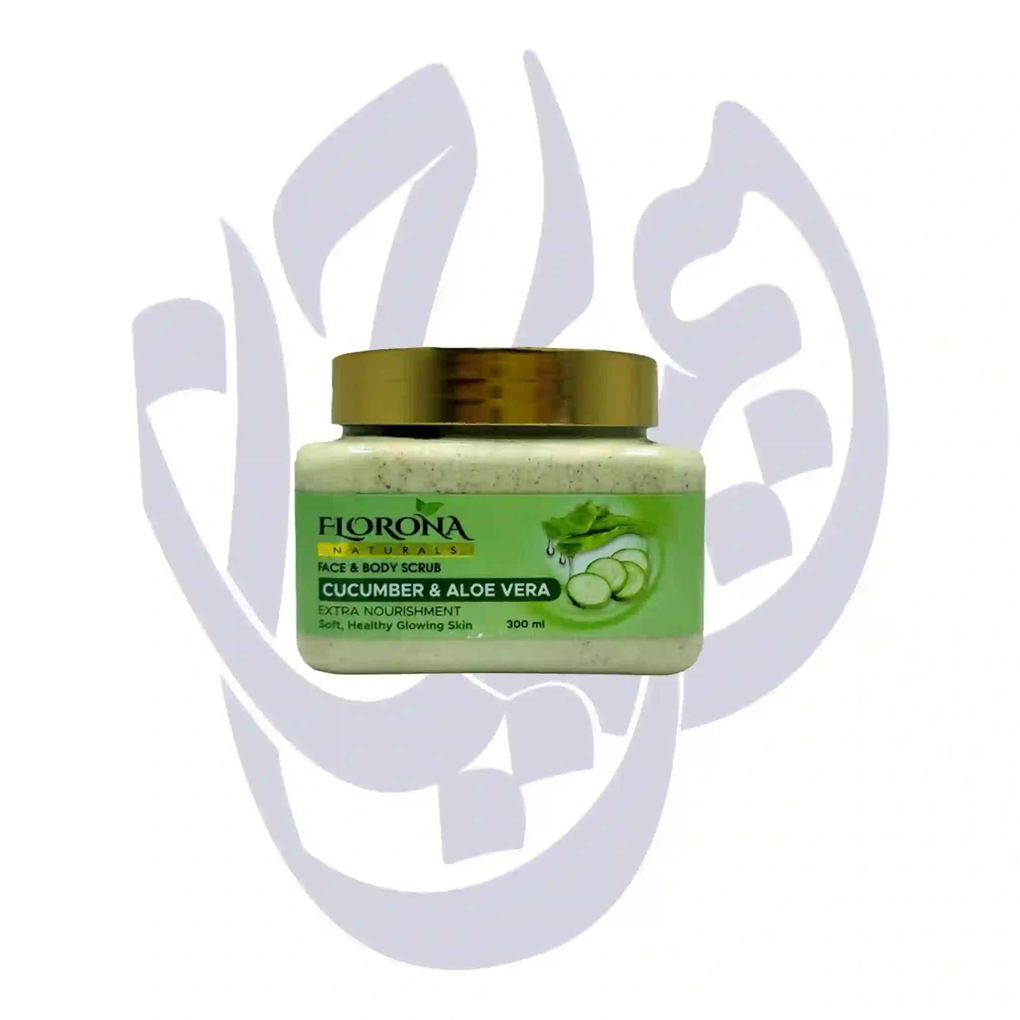 اسکراب لایه بردار پوست فلورونا حجم 300 ML رایحه خیار آلوئه ورا